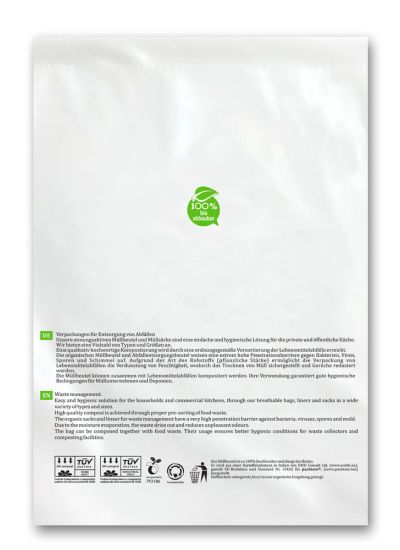 100% biodegradable and compostable packaging material